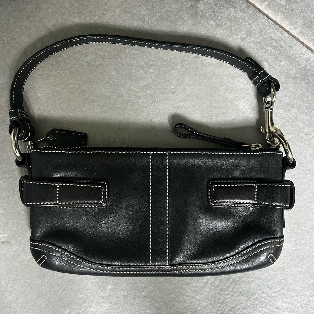 Coach Black Leather Women's Bag - Picture 2 of 2